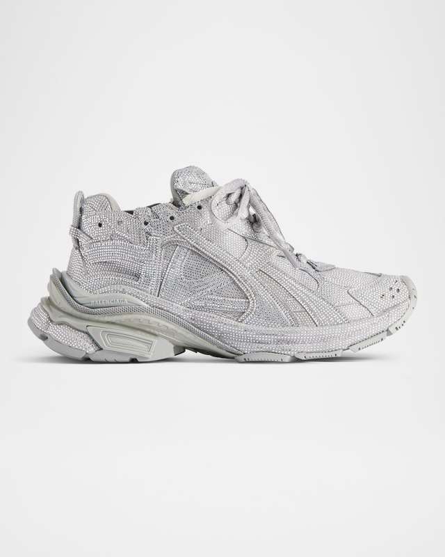 Runner Rhinestone-Embellished Fashion Sneakers